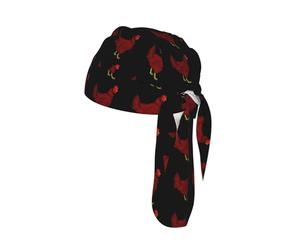 Foulard de cyclisme respirant à séchage rapide pour moto Motif poulet Rouge