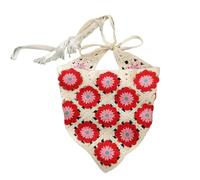 Foulard de fleurs au crochet populaire pour femmes filles printemps automne bandeau décoratif bandeau musique festival cheveux ornement