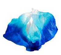 Foulard De Orientale Echarpe Danse du ventre Voile de soie Dégradé Châle Performance Écharpe Fabriqué à la main en soie véritable naturelle Jeté à la main Femmes adultes. Foulard De Danse Orientale (