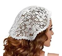 Foulard de printemps en dentelle florale pour femme élégante bandeau décoratif pour festival de musique Accessoires pour cheveux