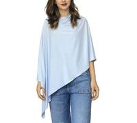 Foulard de soleil convertible UPF 50+ pour femme avec boutons pression - Protection UV - Cache-maillot d'été pour voyage en plein air (bleu clair)