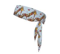 Foulard de sport double face multifonction à motif papillon à talons hauts extensible, décontracté, léger