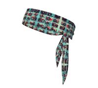 Foulard de sport double face réglable avec impression de la collection d'appareil photo rétro cool pour tout événement sportif
