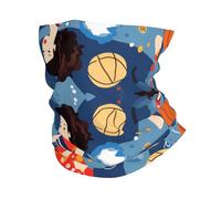Foulard de sport multifonctionnel pouvant être utilisé comme écharpe, masque, chapeau de pirate, écharpe, bandeau, bandeau, motif de fille de basket-ball