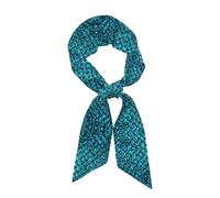 Foulard de tête en forme d'écailles de poisson pour femme - Accessoires légers et tendance - En soie