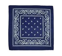 Foulard DéCoratif 5pcs Bandana Square Scarf Headband Printed For Women/Men/Boys/Girls Pour DéCoration(DEEP BLUE)