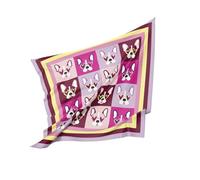 Foulard DéCoratif 5pcs Silk Scarf Square For Women Floral Printed Shawl Wrap Spring Summer Neckerchief Pour DéCoration(Color4)