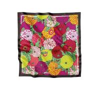 Foulard DéCoratif 5pcs Silk Scarf Square For Women Floral Printed Shawl Wrap Spring Summer Neckerchief Pour DéCoration(Color3)