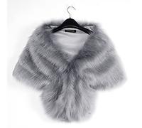 Foulard Desigual Femme, ÉTole De MariéE éLéGante en Fausse Fourrure Longue ChâLe Accessoire Mode pour CéRéMonie Nuptiale Et Tenue SoiréE