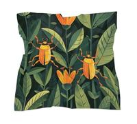 Foulard doré en soie, léger et tendance, style bohème, idéal pour les cheveux. Bandana, bandeau, mouchoir, foulard en soie à glisser dans un sac ou à porter autour du cou.