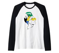 Foulard Drapeau du Gabon Fille Racines gabonaises Fierté gabonaise Manche Raglan