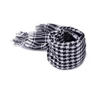 Foulard/écharpe Militaire Shemagh Tactique blanc Keffiyeh - couleur: blanc et noir - matière: 100% Coton (Delta Tactics)
