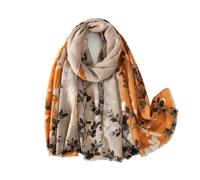 Foulard en coton et lin pour femme - Quatre saisons - Hijab musulman - Viscose - Respirant - 90 x 180 cm, QMD392-01, 90X180CM