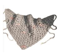 Foulard en crochet pour femme - Bandanas en tricot - Bandanas décoratifs ethniques avec nœud papillon