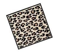Foulard en soie imprimé léopard pour femmes et filles, cravate carrée, accessoire multifonction à la mode pour toute tenue de voyage élégante