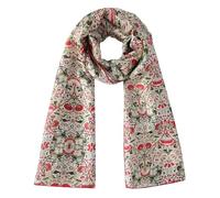 Foulard en soie naturelle pour femme | Écharpe avec imprimé inspiré des peintres célèbres | Pashmina en soie grande | Cousu à la main | Accessoire élégant pour cou, cheveux ou épaules (Margaret)