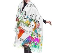 Foulard en soie pashmina à pompons numéros 6 2426 May The Lord Bless You And Keep You Écriture Verse Bible 01 Robes Écharpe