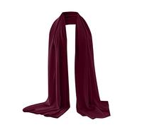 Foulard en soie pour femme, écharpe en mousseline de soie avec perles Baotou, article de fan du hijab musulman, a, taille unique