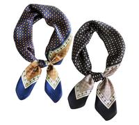 Foulard En Soie Pour Hommes 2Pcs, Foulard Carré Vintage Pour Hommes, Foulard À Motif Géométrique, Foulard De Décoration De Vêtements, Foulard Coupe-Vent, Foulard De Tête De Mode