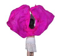 Foulard en soie pour la danse orientale Voiles de danse du ventre en soie écharpe à la main châle solide couleur purpe accessoire de costume de danseuse blanc vert Pour les accessoires de danse(COLOR1