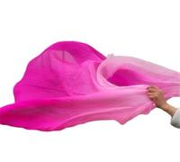 Foulard en soie pour la danse orientale Voiles de danse du ventre en soie écharpe à la main châle solide couleur purpe accessoire de costume de danseuse blanc vert Pour les accessoires de danse(COLOR2