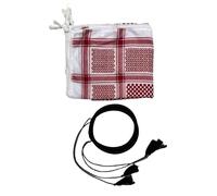 Foulard ethnique arabe pour homme du Moyen-Orient à porter au quotidien pour les fêtes à thème et les événements culturels, Bandeau avec fouet, Taille unique