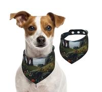 Foulard fantaisie éléphant pour animal domestique, bandanas printemps été coton doux pour chiot, accessoires réglables pour petites, moyennes et grandes filles, garçons, chiots, taille M