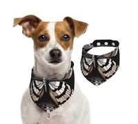 Foulard fantaisie réaliste pour animal domestique, bandanas printemps été en coton doux pour chiot, accessoires réglables pour petites, moyennes et grandes, filles, garçons, chiots, taille M