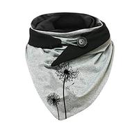 Foulard Femme Hiver Chaud Foulard Hiver Chaud Écharpe Triangle avec Bouton Vintage Imprimé Chat Echarpe Cachemire Confortable Echarpes Et Foulards Grand Souple Écharpe Chale