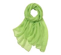 Foulard femme mousseline couleur unie mince echarpes et foulards multicolore respirant en soie leger chale chic et elegant tissu decontracte etole anniversie cadeau pour (Mint Green, One Size)