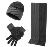 Foulard Homme À Capuche Rose Tactile Waffle Knit Bonnet Bébé Écharpe Cachemire Unique Echarpe Hiver Chic Chauffant Cable