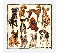 Foulard imprimé chiens UN