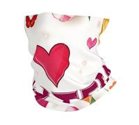Foulard imprimé Happy Mother's Day avec motif floral et cœur, bandeau, serviette pour hommes et femmes, masque de sport multifonctionnel