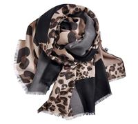 Foulard Imprimé Léopard 1 Pièce, Foulard Vintage, Foulard En Coton Et Lin, Foulard Pour Femme, Foulard Chaud, Accessoires Vestimentaires