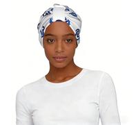 Foulard imprimé mauvais yeux pour femme - Turban doux et extensible - Léger - Facile à installer - Cadeau durable