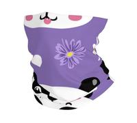 Foulard imprimé panda géant avec motif de marguerites, bandeau, serviette pour homme et femme, masque de sport multifonctionnel