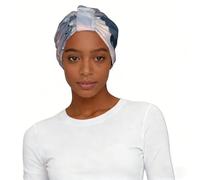 Foulard imprimé pingouin heureux pour femme - Turban doux et extensible - Léger - Facile à installer - Cadeau durable