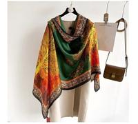 Foulard long femme toutes saisons 180 x 88 cm polyester FLEUR ARBRE 844237