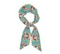 Foulard mode femme imprimé de jolis petits champignons - Foulards légers, parfaits comme hijab, voile et plus