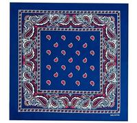 Foulard multi-usage imprimé floral pour danse de rue impression numérique couverture de tête activités de plein air cyclisme randonnée foulard accessoires de plein air, Bleu roi/rouge, taille unique