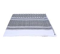 Foulard musulman en polyester pour voyage en Arabie S Dubaï, écharpe légère et extensible pour la protection solaire et une utilisation polyvalente en toutes saisons (grille noire)