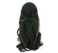 Foulard perlé éblouissant, accessoire prêt à, Black Green | Option de multiple, accessoire de cheveux de mode, tissu polyester, événement formel décontracté,