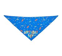 Foulard pour chien - Colliers d'anniversaire triangulaires pour chiens avec motif os - Jouet pour animaux de compagnie - Foulard triangulaire doux pour chiots - Activités au printemps - Accessoires