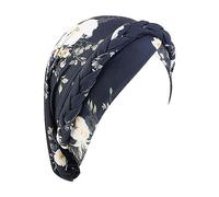 Foulard pour femme Cancer Chapeau Chapeau Torsadé Floral Turban Chapeaux Chapeaux Headwear Headwear Headscarf Cap Capeline Couvre Cheveux Wrap Hat Noir