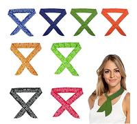 Foulard rafraîchissant Ice Cooling, 100 x 4,5 cm, 8 pièces, Serviette sportive, Écharpe froide instantanée, Hommes et Femmes, Activités de plein air