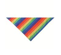 Foulard réglable arc-en-ciel pour chiens et chats en polyester doux triangle bandana confortable à porter pour chiens