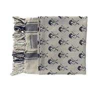 Foulard religieux adulte Keffiyeh motif turban arabe écharpe d'extérieur pour homme accessoire de cheveux quotidien pour hommes arabes shemagh musulmans désert couvre-chef, Crâne Beige, taille unique