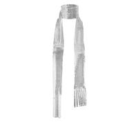 Foulard scintillant pour femme - En métal à paillettes - Chaîne - Cravate à paillettes - Accessoire disco des années 70 - Costume de carnaval, Argent B., 160 cm