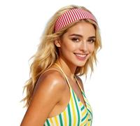 Foulard Soie Cheveux Bandeaux Larges Pour Femmes Bandeau Turban Boho Élastiques Accessoires À Nœuds Torsadés En Femme Bandana Rouge Feria Satin Carré Jaune Pastèque rouge1