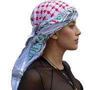 Foulard - Style arabe authentique keffiyehs Shemagh, bords à franges doux, taille unique pour touse les modèles | Accessoire de mode pour hommes, famille, amis, enfantse, designs réglables avec nœuds.